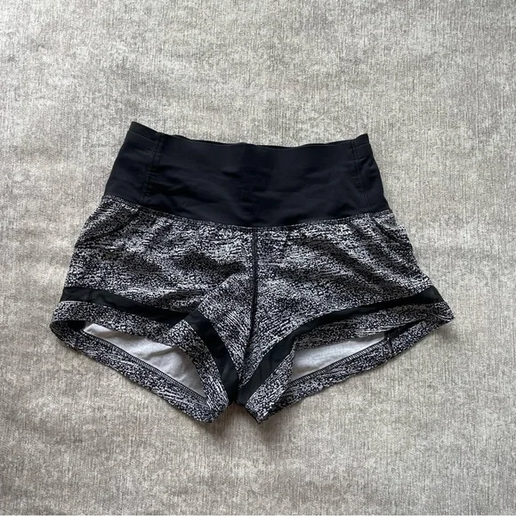 lululemon athletica Black and Gray Women Shorts - Picture 1 of 4